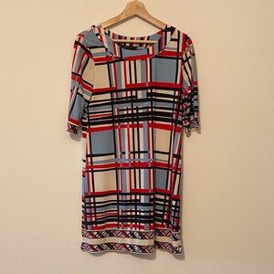 BCBGMaxAzaria Geometric Patterned Dress
